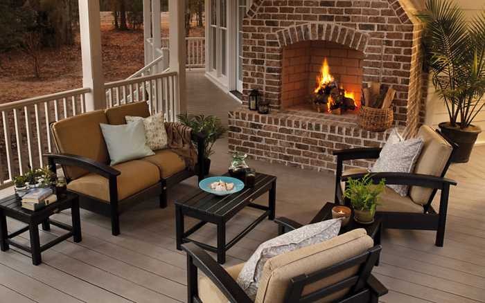 Interiors with bricks